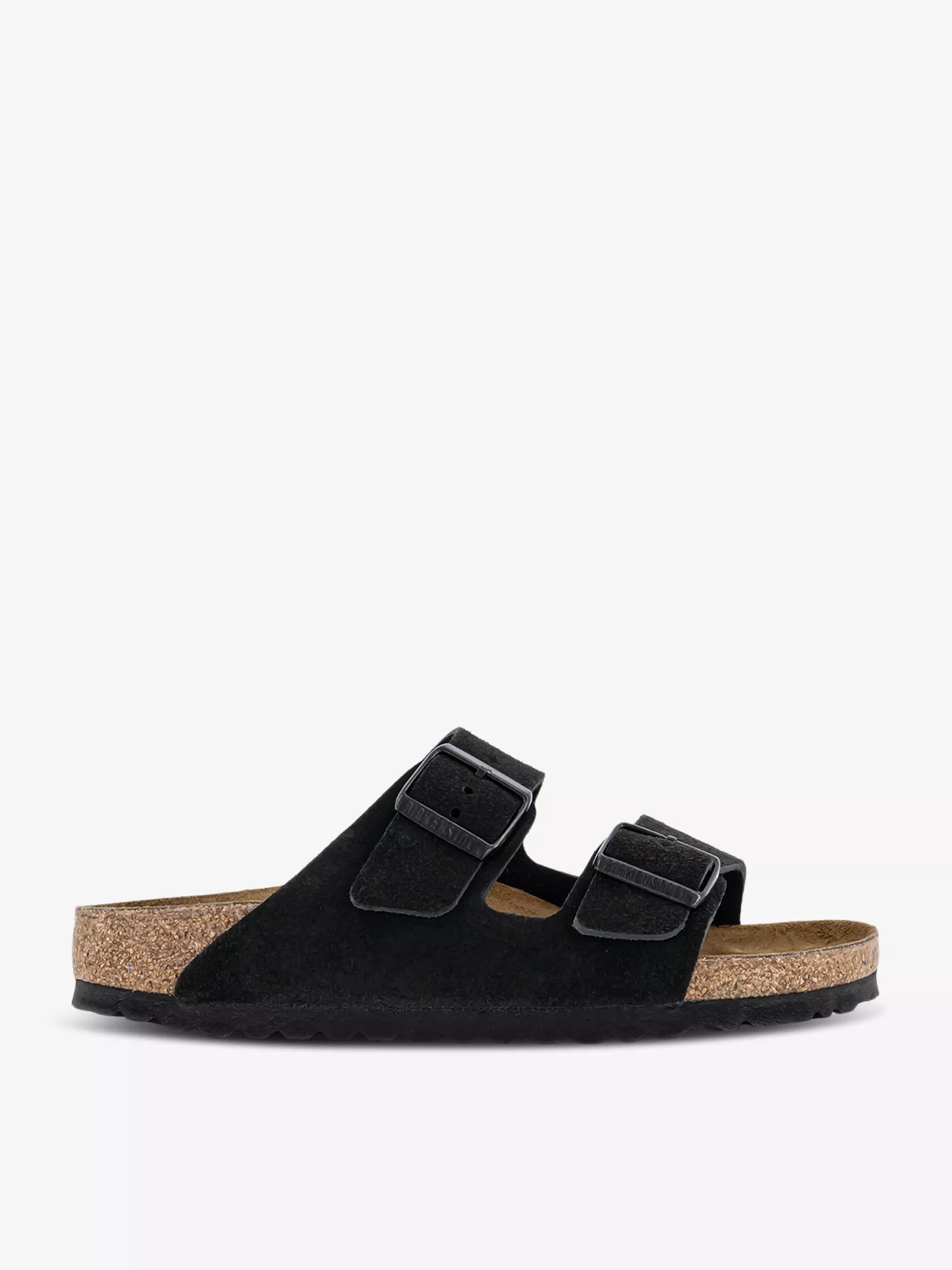 Birkenstock Arizona Black Two Strap Leather Sandals