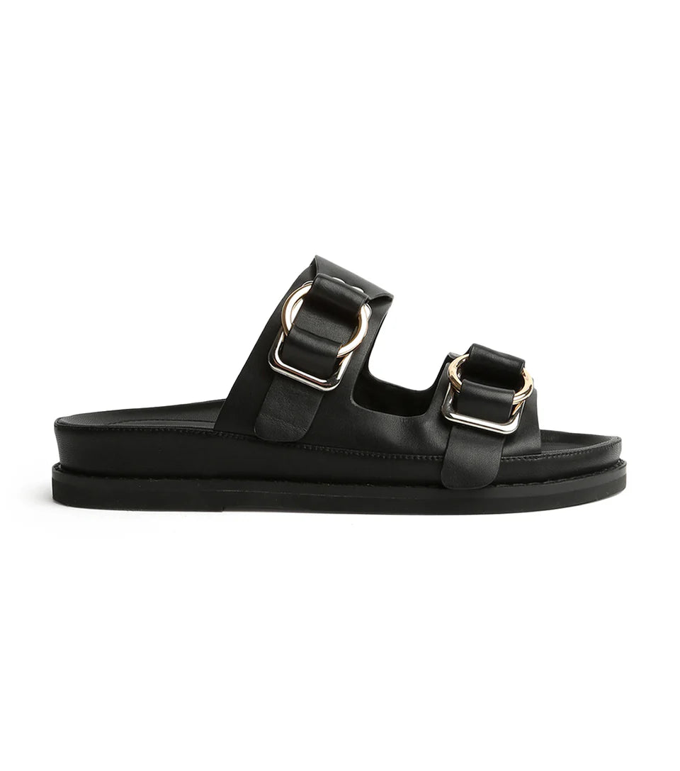 HUNTER BLACK COMO SANDALS